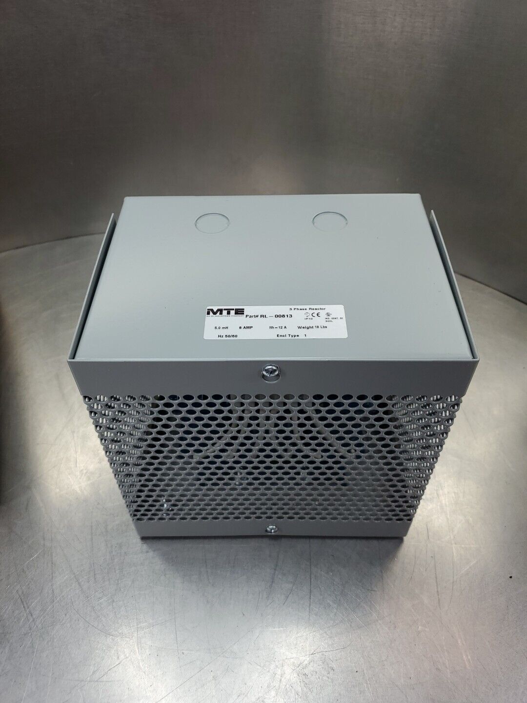 MTE RL-00813 3 Phase Reactor - 5.0mH, 8A, lth= 12A, 50/60Hz.               4B-26