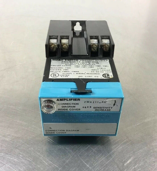 MICROSWITCH FMA111-AV PROXIMITY CONTROLLER AMPLIFIER.   4B
