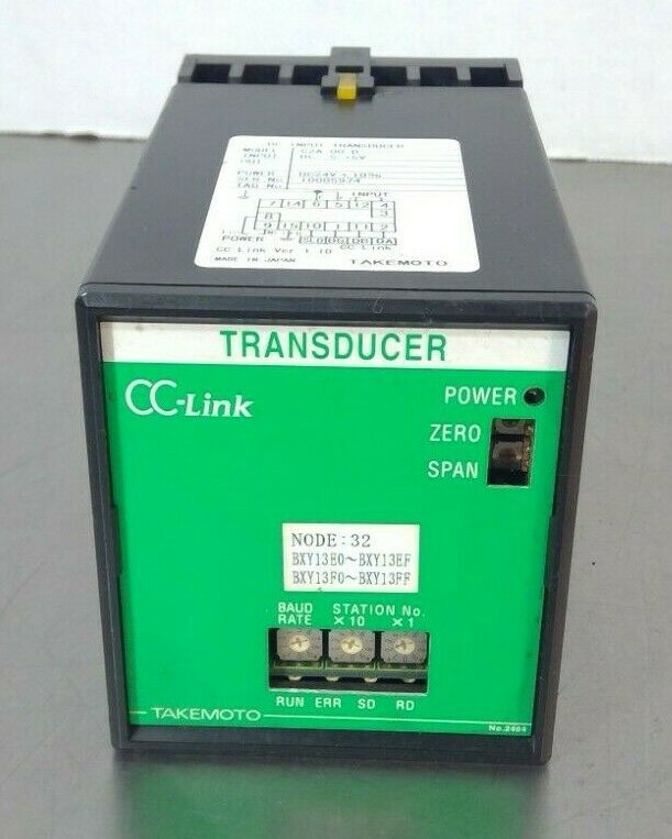 Takemoto - C2A-00-D - CC-Link DC Input Transducer                             4G