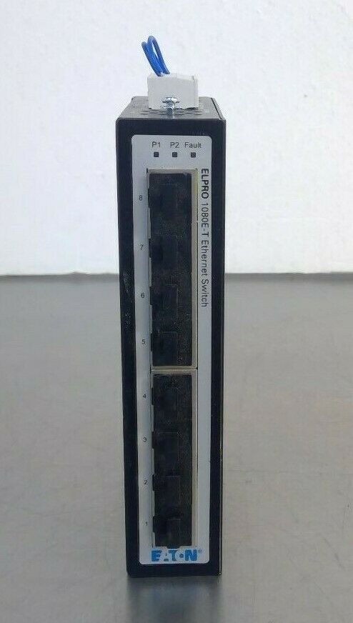 Eaton ELPRO EL-1080E-T UNMNGD 8-Port 10/100T Ethernet Switch                3D-9