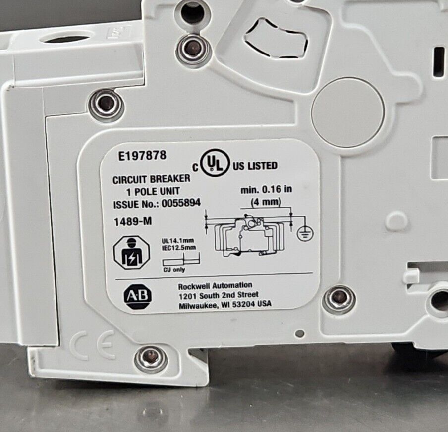 Allen Bradley 1489-M1C070 Ser D. Circuit Breaker.                          4E-23