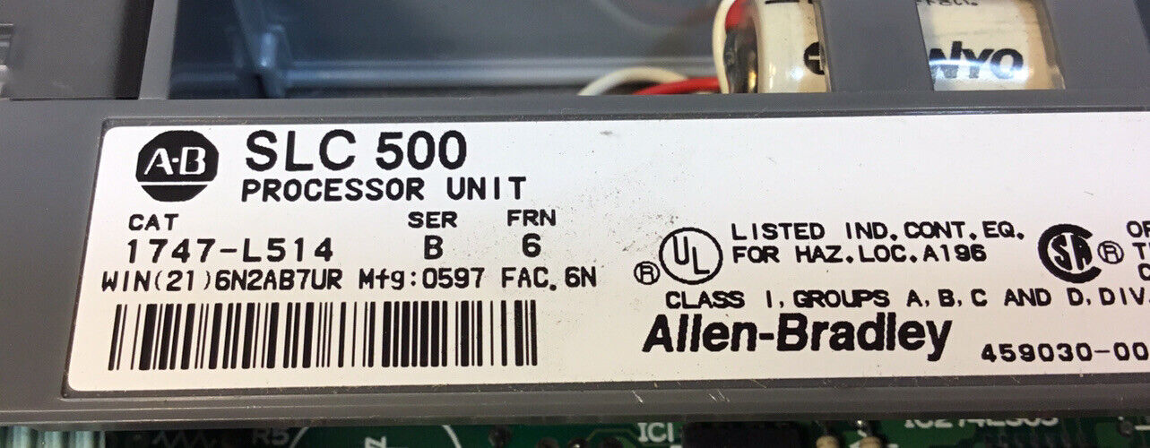 Allen-Bradley 1747-L514 /B  SLC 500 Processor Unit    3D-14