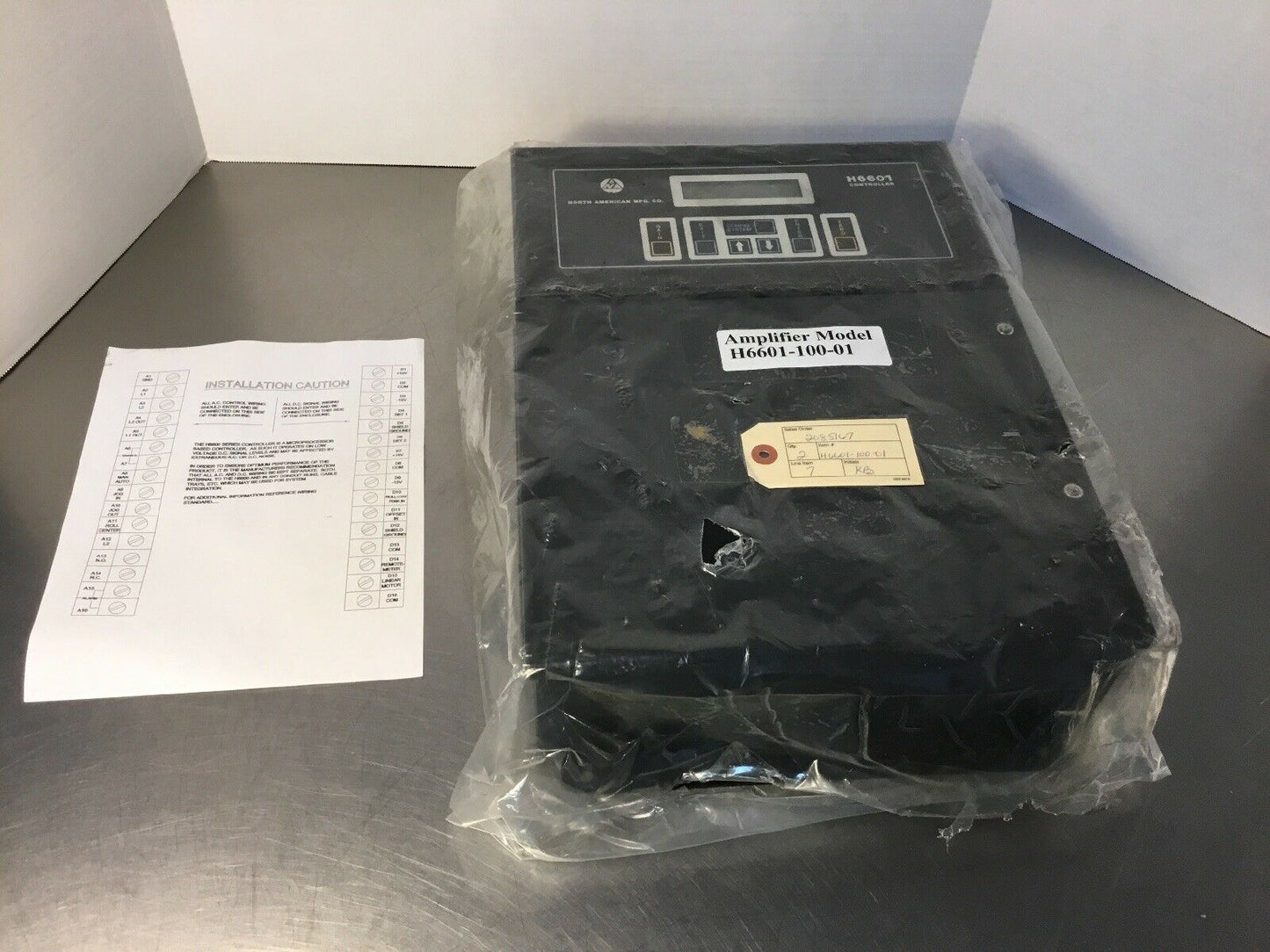 North American Mfg. Co. H6601-100-01 Amplifier / Controller H660110001  2B