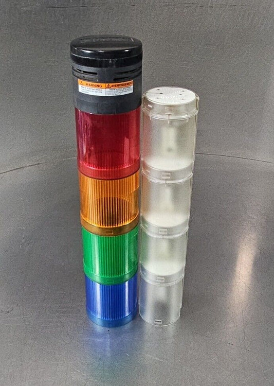 Cutler Hammer E26 Stacklight Indicator - Red, Orange, Green, Blue     Loc 4E-17