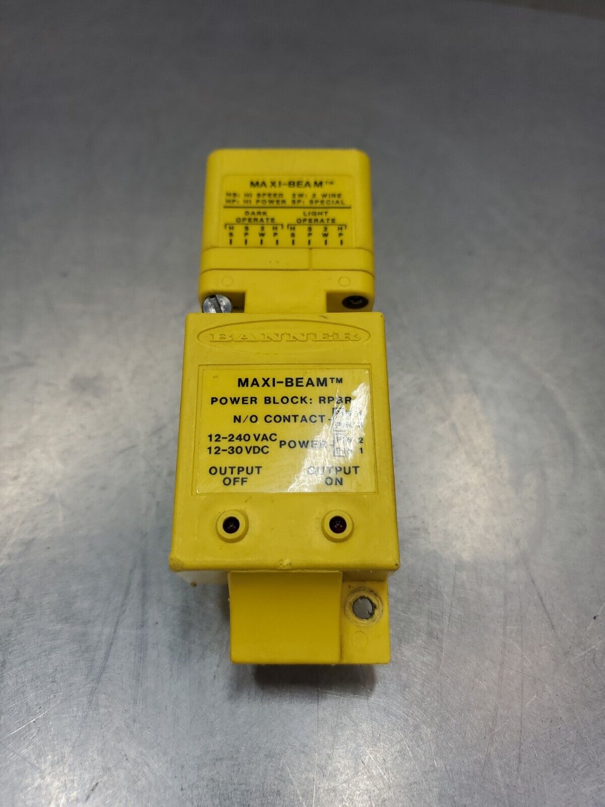 Banner RSBLVAG Photoelectric Sensor w/RPBR Power Block.                    3E-26
