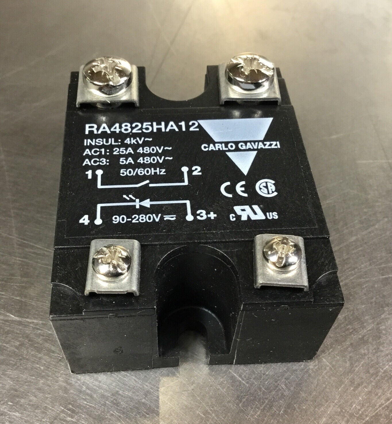Carlo Gavazzi  RA4825HA12  Solid State Relay  480V 25A    4H