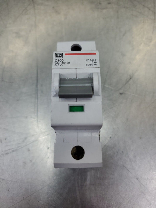 CUTLER-HAMMER C100 WMH1C100 240VAC 10kA 50/60Hz Circuit Protector.            4G