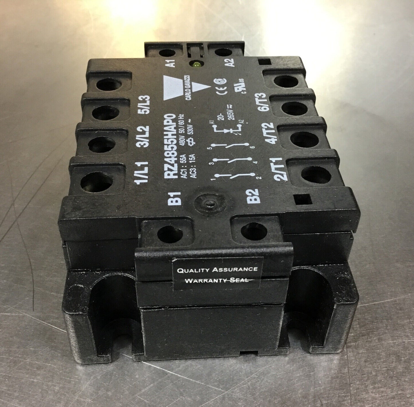 CARLO GAVAZZI  RZ4855HAP0  Starter 3Ph 55A 480V 20-265 VAC   4H