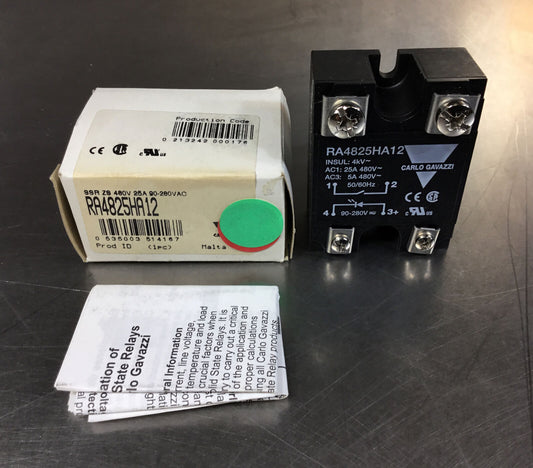 Carlo Gavazzi  RA4825HA12  Solid State Relay  480V 25A    4H