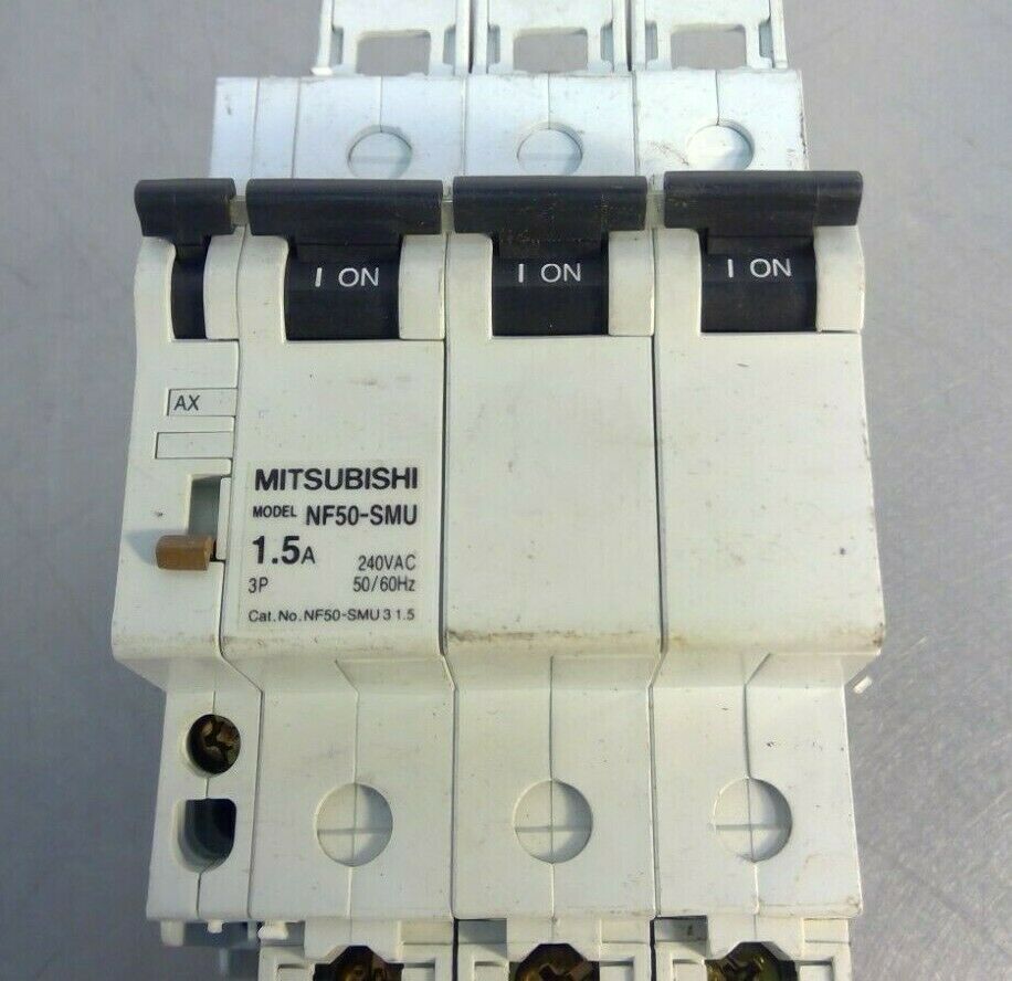 Mitsubishi Electric -  NF50-SMU 3 1.5 - 3P 1.5A No-Fuse Breaker - AX-05SMU    4D