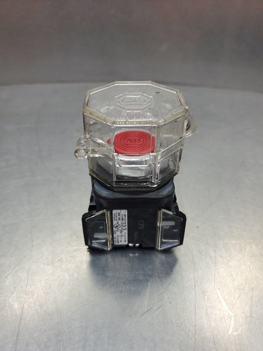 Allen Bradley 800TC-XA Ser. D Red Shuttoff Switch.             4E-16