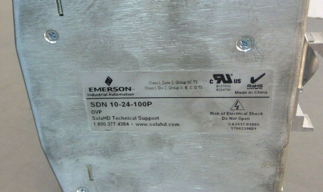Emerson - SOLA - SDN 10-24-100P - Power Supply                                4D