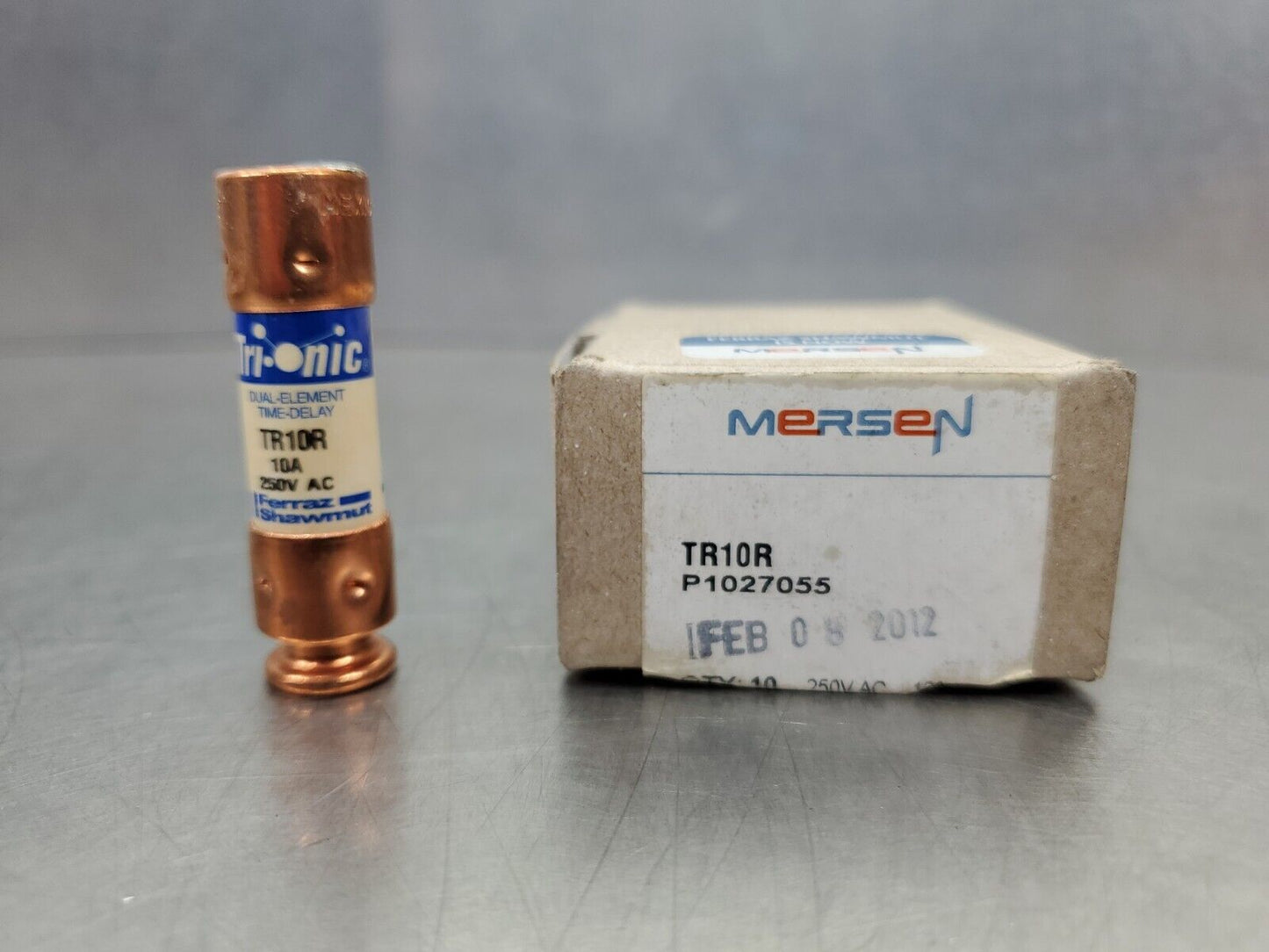 Mersen TR10R Dual-Element Time Delay Fuse, 10A 250VAC - Lot of 10       4D-BOX#4