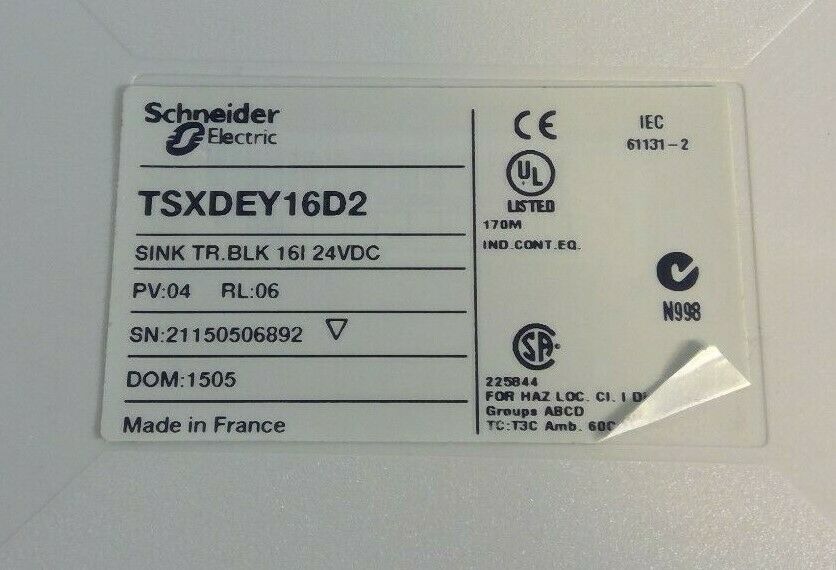 Schneider Electric - TSXDEY16D2 - Sink TR.BLK 16I 24VDC Module              3D-2