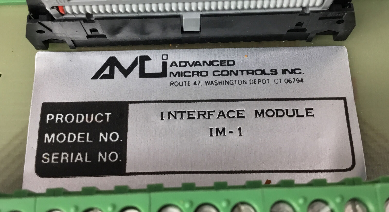 ADVANCED MICRO CONTROL IM-1 INTERFACE MODULE 6 INCH LONG MOUNTING RAIL ...