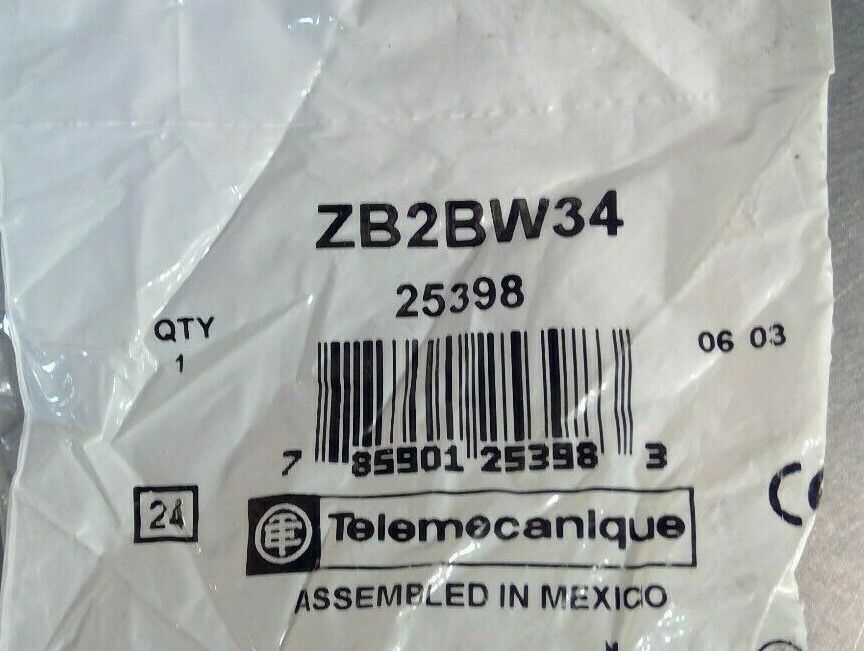 Telemecanique ZB2BW34 Red Illuminated Push Button 25398                       4C