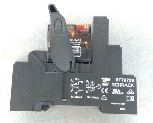 Schrack RT78726 Relay Socket w/ XT484S15 Relay                             4D
