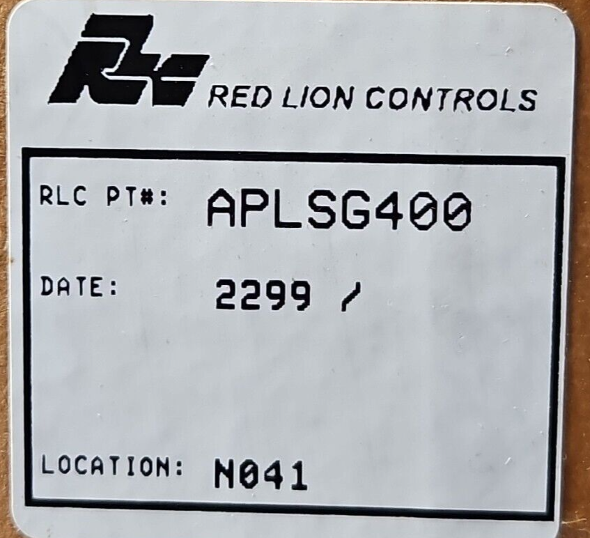 Red Lion APLSG400 Strain Gage Indicator Apollo 4 Digit.     Loc2B