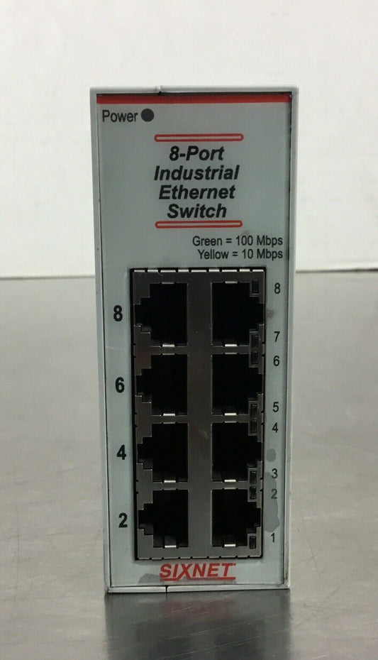 Sixnet SL-589 ES-123 SC ST - 8 Port Industrial Ethernet Switch 10-30VDC  3D-5