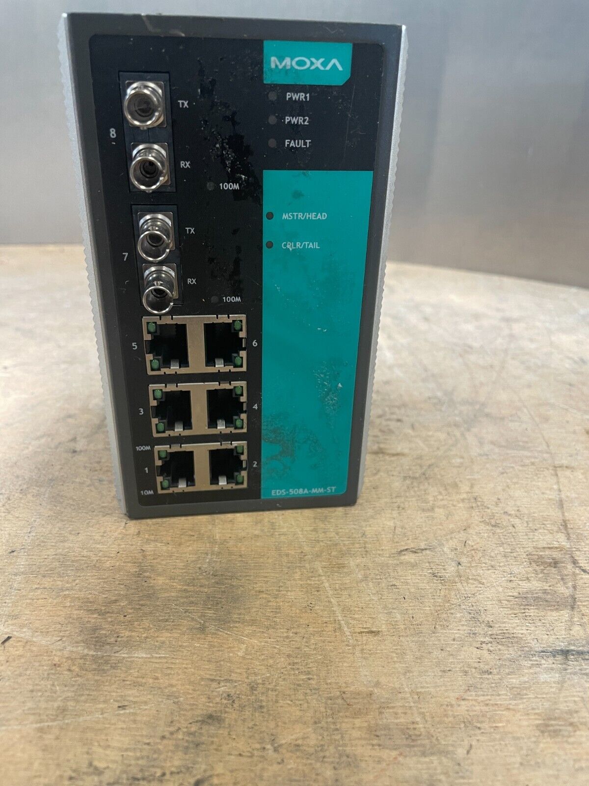Moxa EDS-508A-MM-ST Black Managed Ethernet switch with 6 10/100BaseT(X) Ports