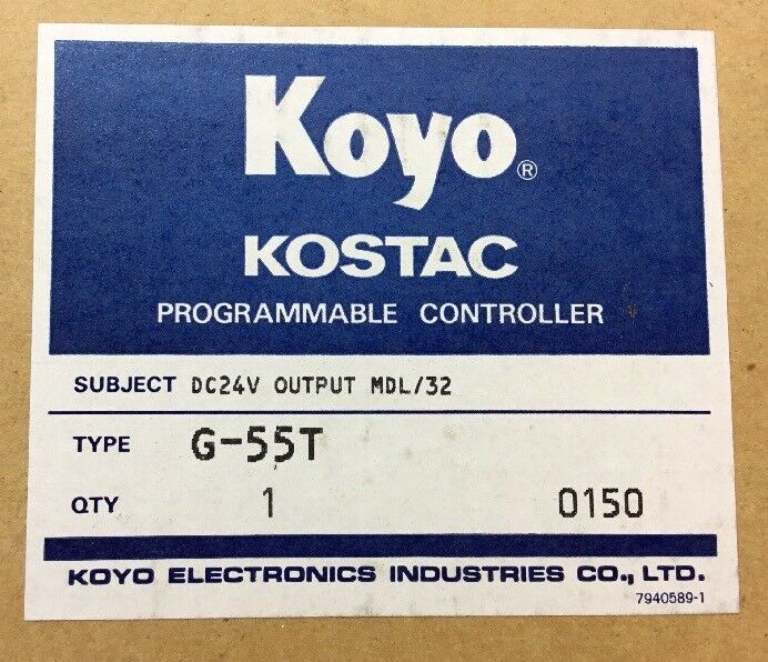 KOYO PLC G-55T DC24V Output MDL/32.      3A