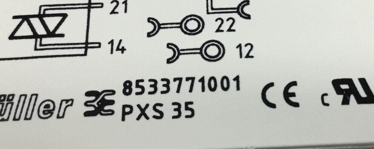Weidmuller 8533771001 PXS 35 Din Rail Mount + RCL425024  4058500000 Relay  4B-21