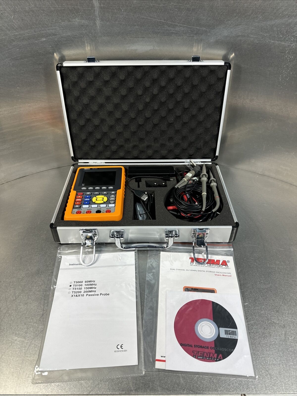 Tenma 72-8474 Portable Oscilloscope/Multimeter Combo w/case+accessories @2.5.1