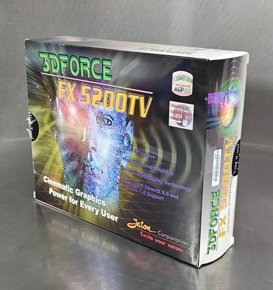 3DFORCE FX-5200 TV 82208D/V5 JATON PCI-E PCI EXPRESS 64MB VIDEO CARD.      3B-14