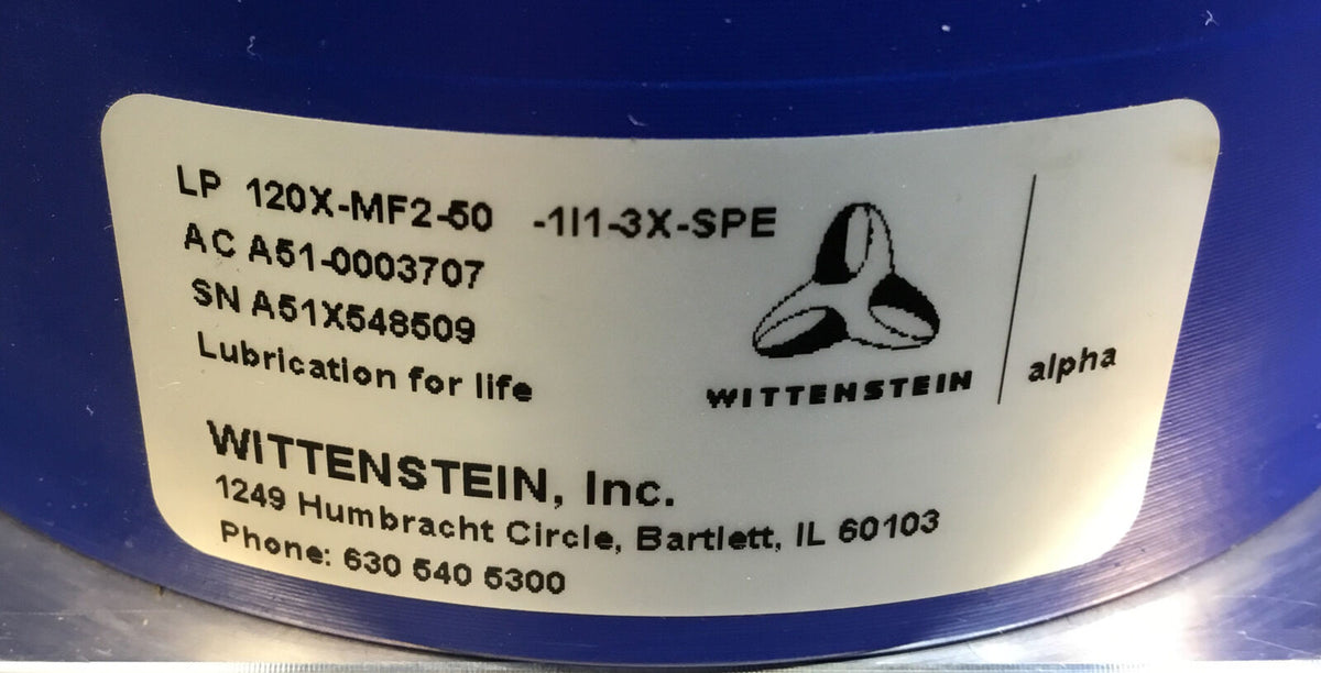 WITTENSTEIN  LP120X-MF2-50-1I1-3X-SPE  PLANETARY GEAR    1D