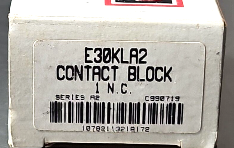 Cutler Hammer E30KLA2 Contact block.                   Loc4E25