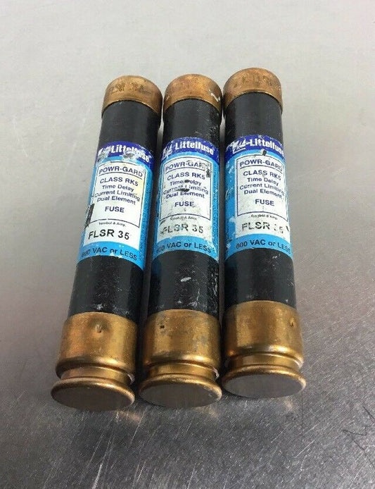 Littelfuse FLSR35 Lot Of 3 Fuse 600V 35 A Time Delay Dual Element Class RK5   4B