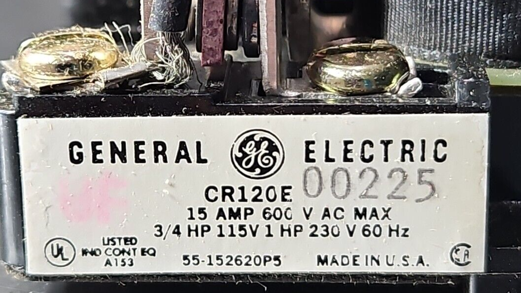 GE CR120E00225 RELAY.    Loc4A8