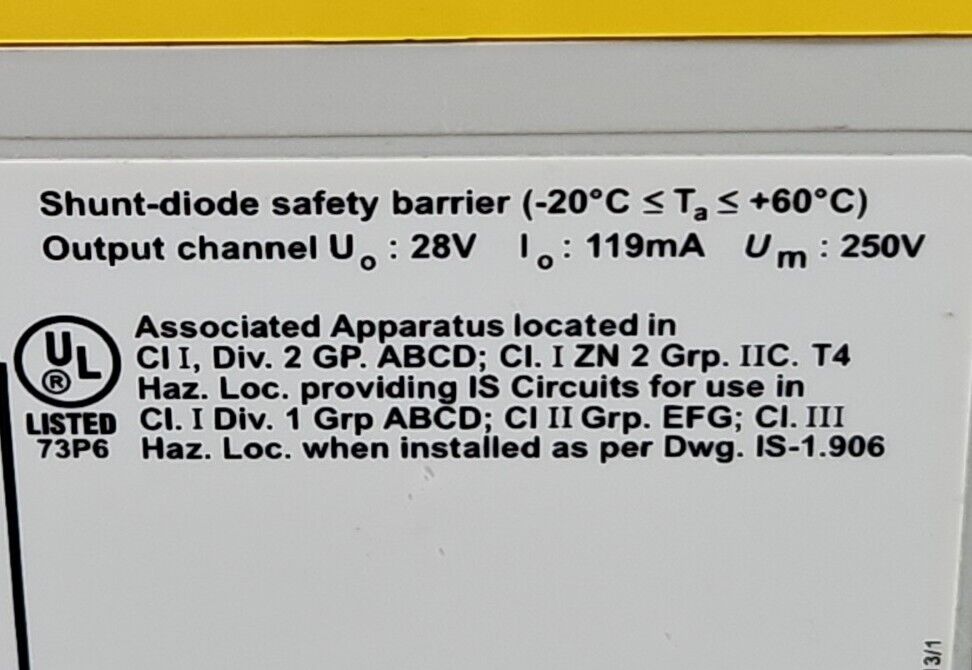 TURCK MZB87PX Positive Potential DC Diode Reverse Barrier.                 3B-19