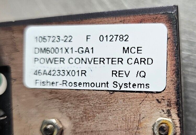 EMERSON 46A4589 POWER CONVERSION / DM6001X1-GA1MCE P.  CONVERTER CARD. Loc 3D-30