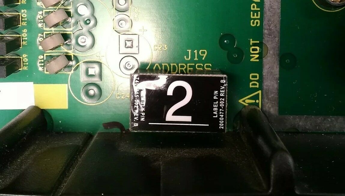 TRICONEX 7400215 BASEPLATE J19 NUMERAL CAP ( VARIOUS NUMBERS )          Loc. DHG