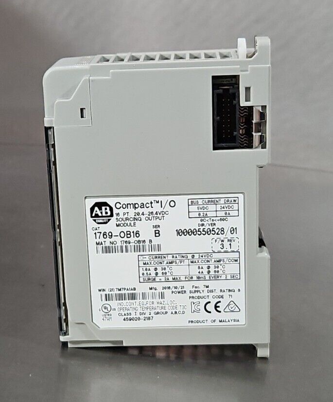 Allen-Bradley 1769-OB16 Ser B. PLC Output Module.                          3B-25