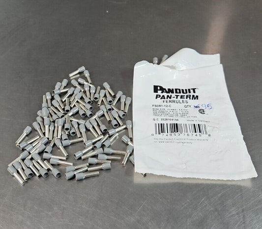 Panduit Ferrules FSD81-12-C - Lot of 95.                                  5E-19