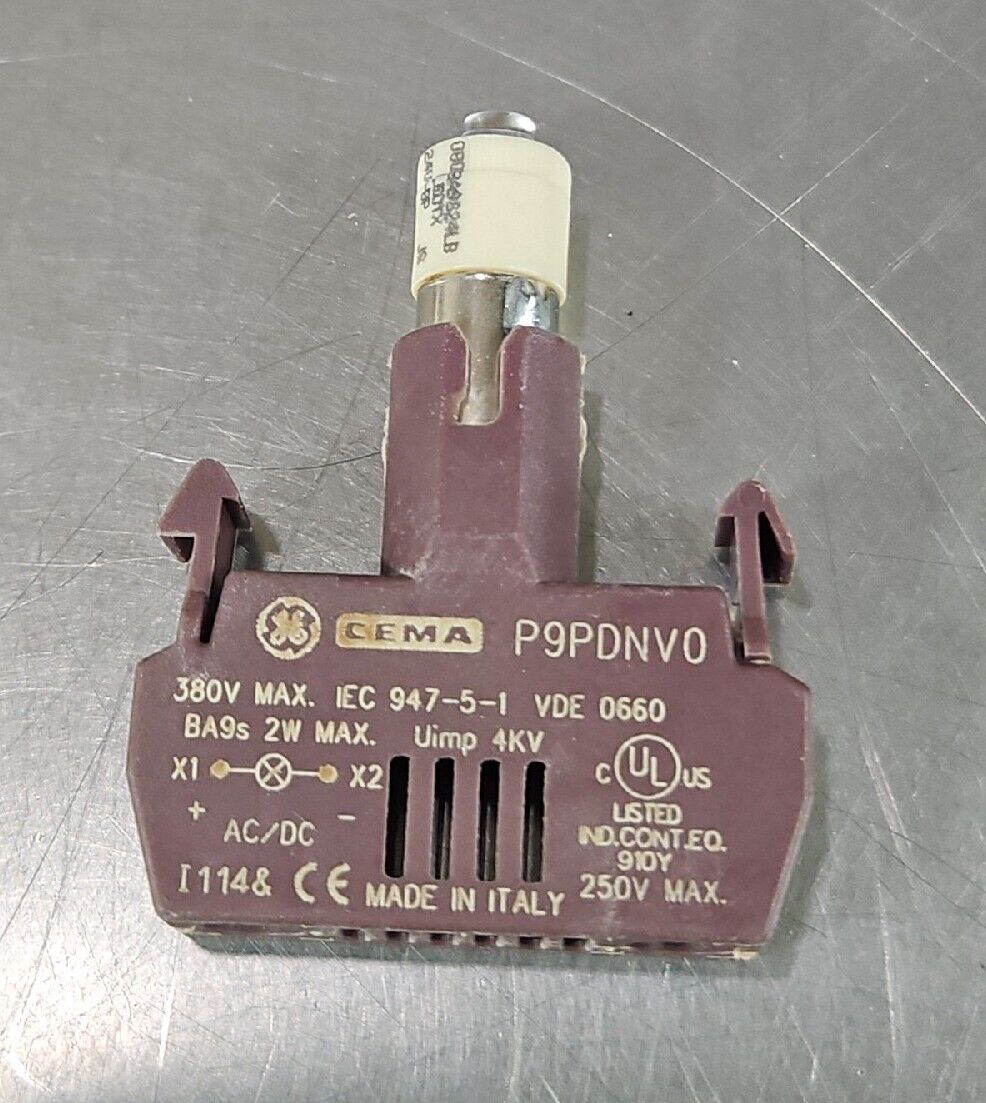 GE P9PNDVDLB 24V Lamp Module                                            Loc 4E-7