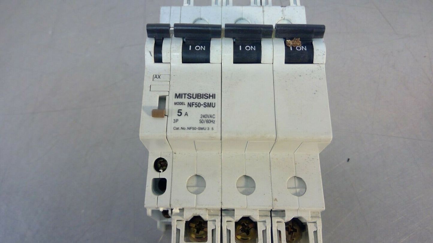 Mitsubishi Electric -  NF50-SMU 3 5 - 3P 5A No-Fuse Breaker - AX-05SMU        4D