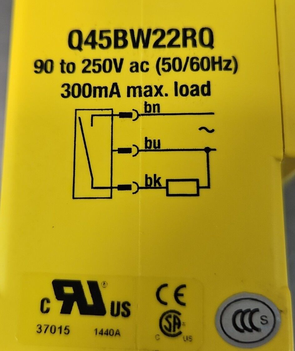 Banner Q45BW22RQ Photoelectric Sensor.                                    6D-14