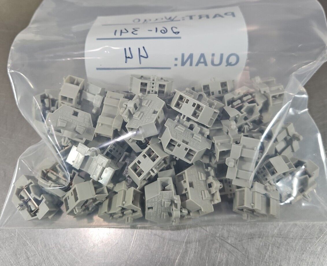 Wago 261-341 conductor Ground Terminal Block - Pk with 44.              Loc3C-17