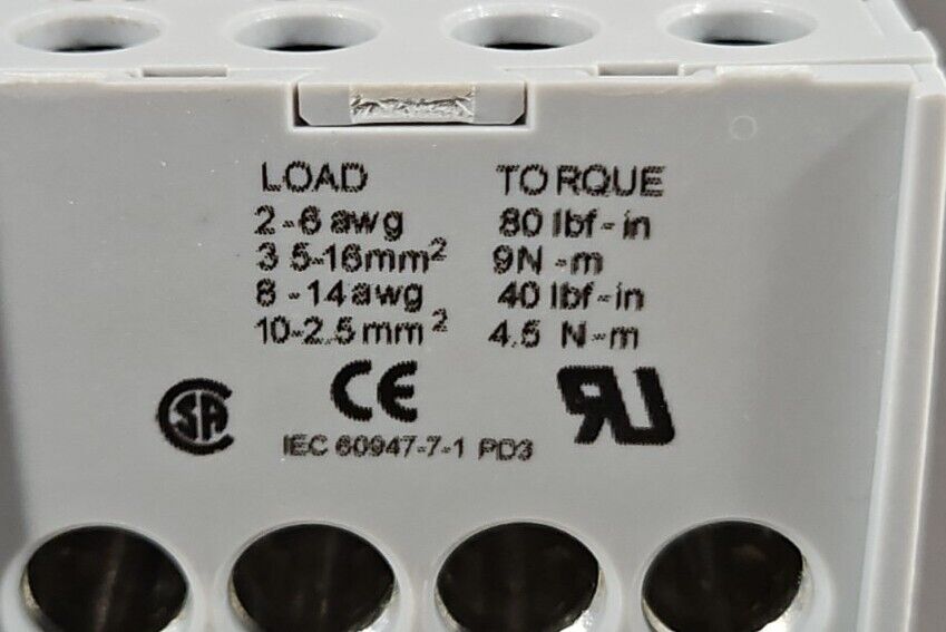 Marathon EPBAD74 Distribution Block, 335A, 600V.                           4C-22