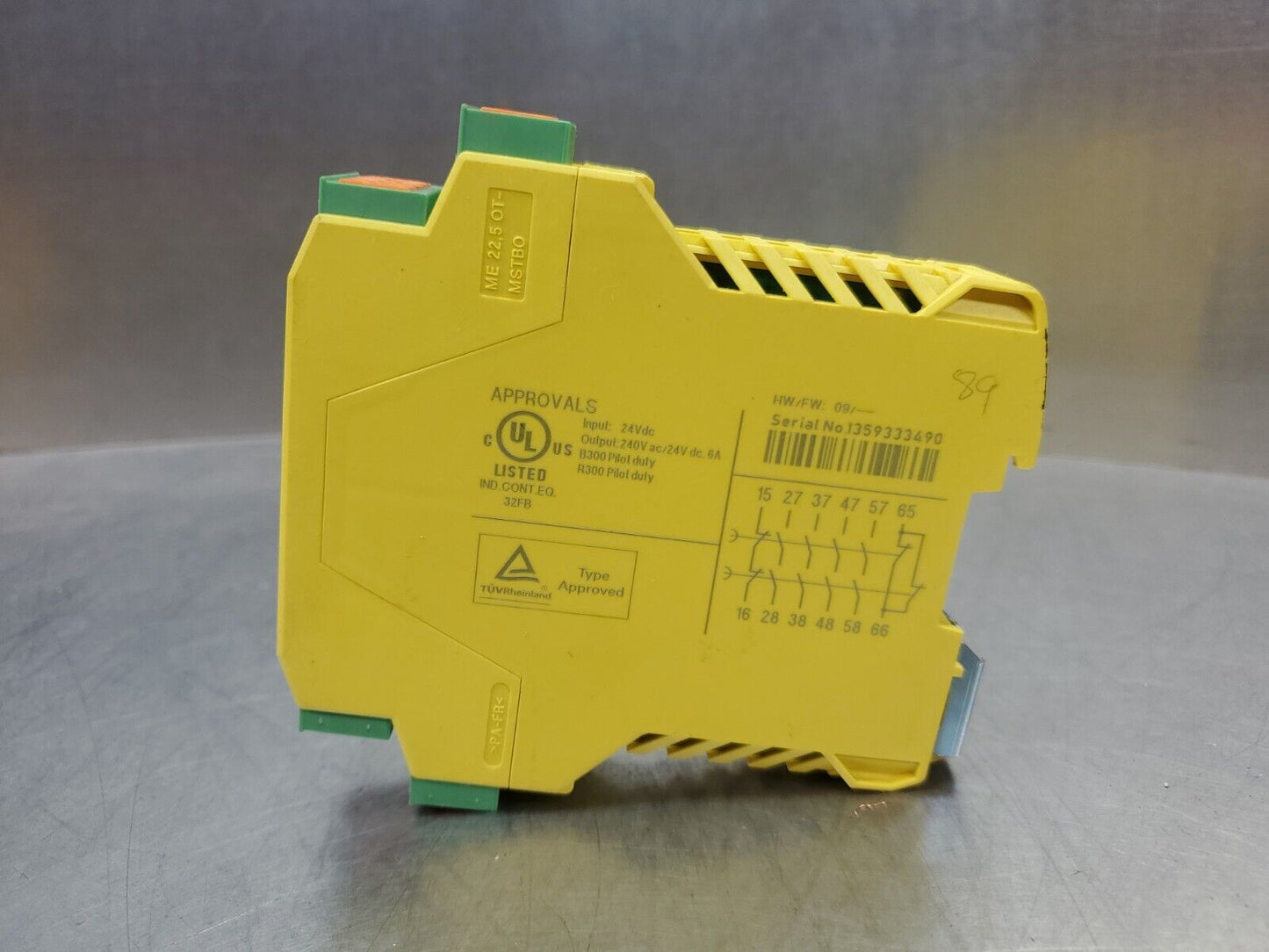 PHOENIX CONTACT PSR-SPP-24DC/URD3/4X1/2X2/3  SAFETY RELAY (2981745)         3B-9
