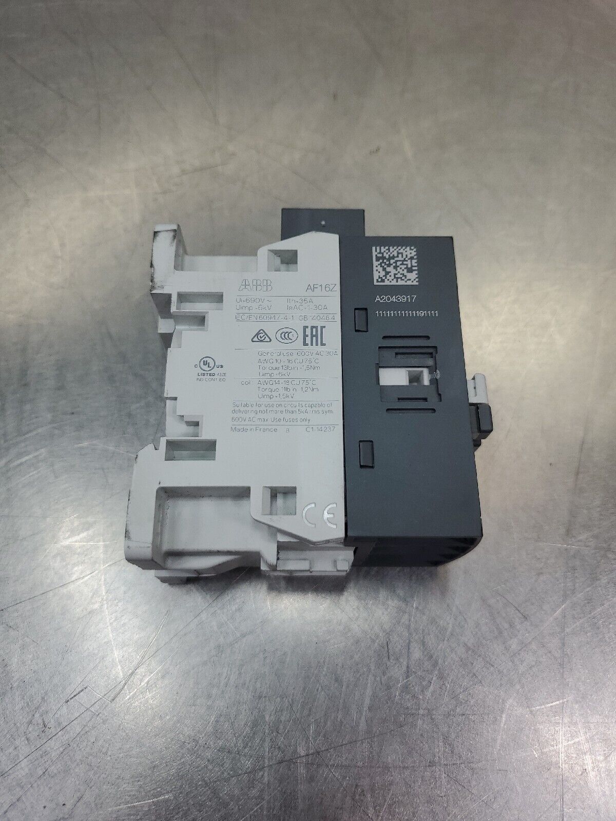 ABB AF16Z-40-00-21 24-60V 50/60Hz Contactor.                                  4H
