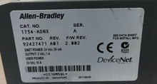 Load image into Gallery viewer, ALLEN BRADLEY 1734-ADNX /A DEVICENET NETWORK ADAPTER.   3D-22
