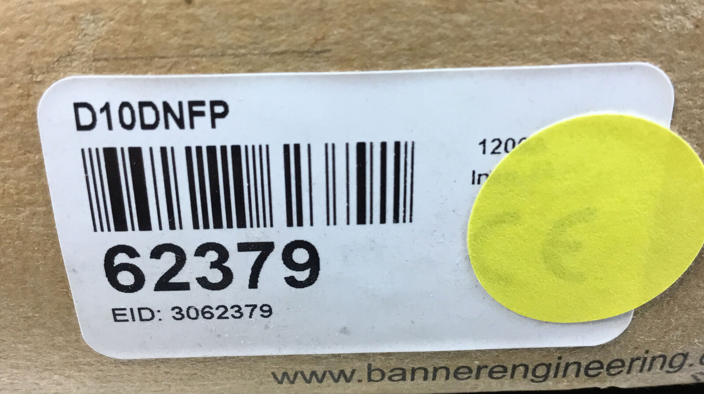 BANNER ENGINEERING  D10DNFP  /  62379  Dual Discrete Sensor 12-24VDC    3E-29