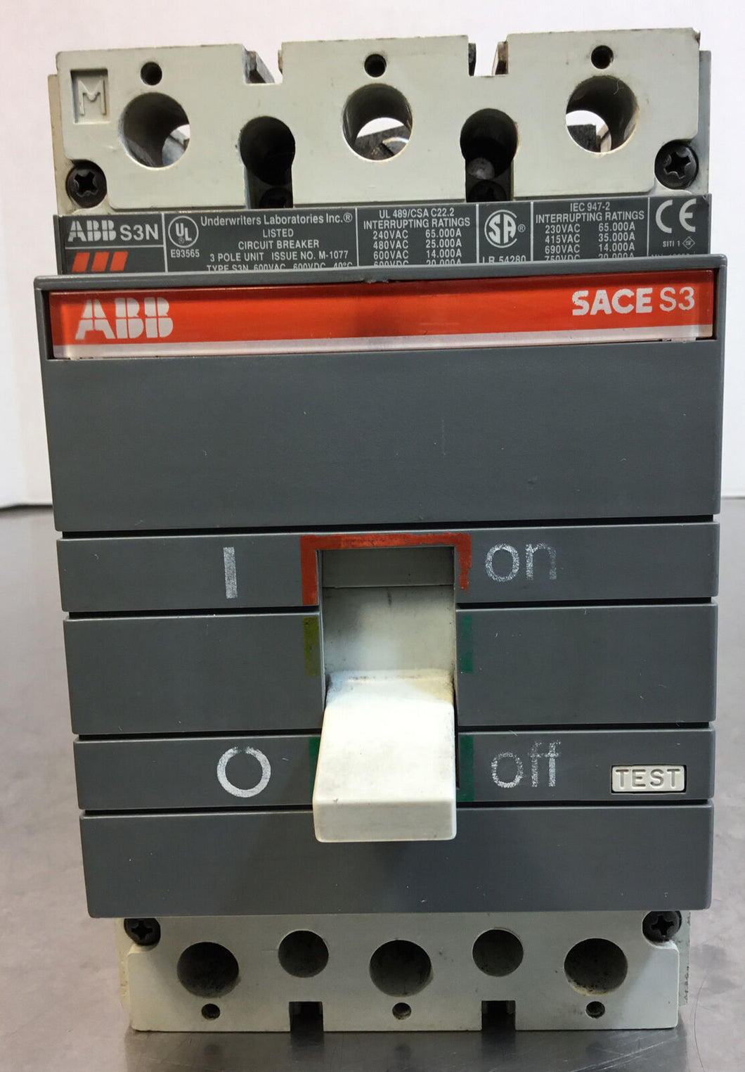ABB S3N SACES3 Circuit Breaker  50A 600V 3P     4E-4