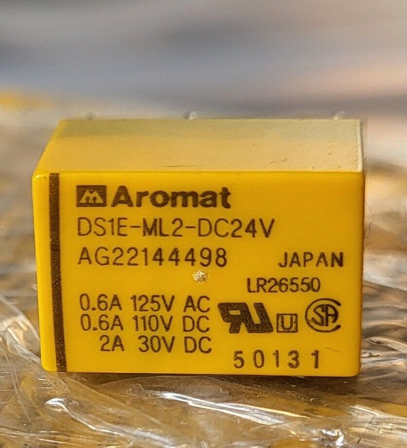 MATSUSHITA ELECTRIC PANASONIC  DS1E-ML2-DC24V aromat Relay Lot of 20.    Loc4C18