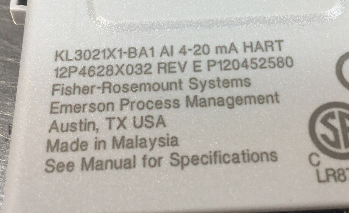 Emerson  KL3021X1-BA1 AI 4-20 mA Terminal AI HART 4-20   3E-31