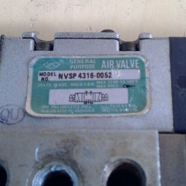 SMC NVSP 4316-0052 D Solenoid Air Valve                    6D